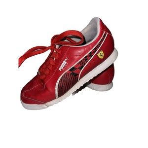 Puma Roma xScuderia Ferrari Rosso Corsa Shoes Kids 5.5 Red Athletic Low Sneakers